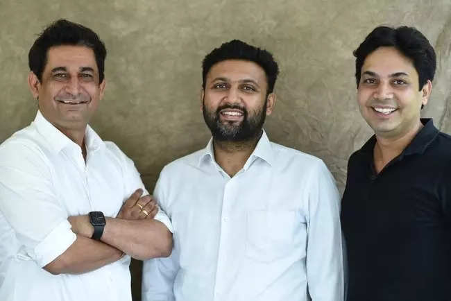 I fondatori di DotPe Shailaz Nag, Anurag Gupta e Gyanesh Sharma